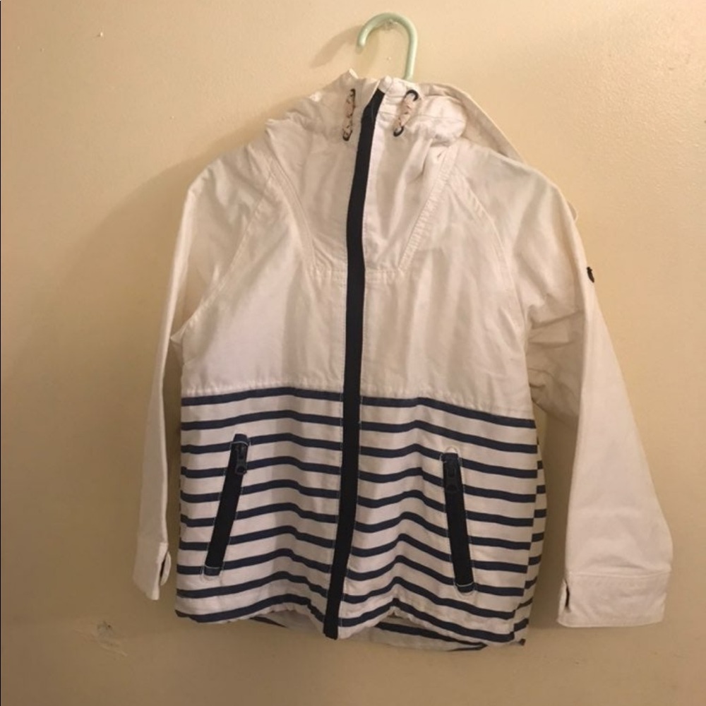 zara stripped windbreaker